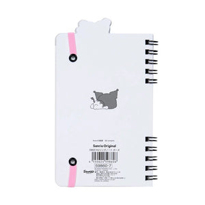 Kuromi Slim Double Spiral Notebook (Strike A Pose Series) Stationery Japan Original