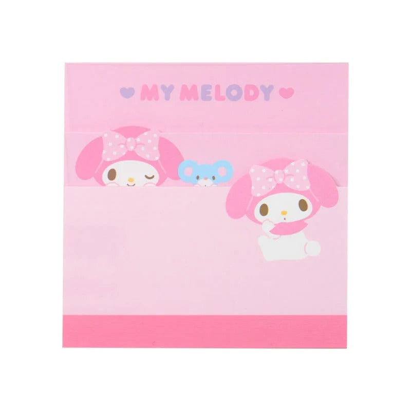 My Melody 3-Tier Mini Memo Pad (Expressions) Stationery Japan Original