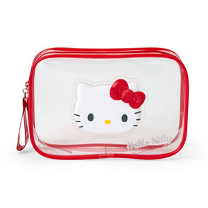 Hello Kitty Clear Classic Zipper Pouch Bags Japan Original