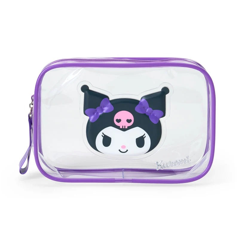 Kuromi Clear Classic Zipper Pouch Bags Japan Original