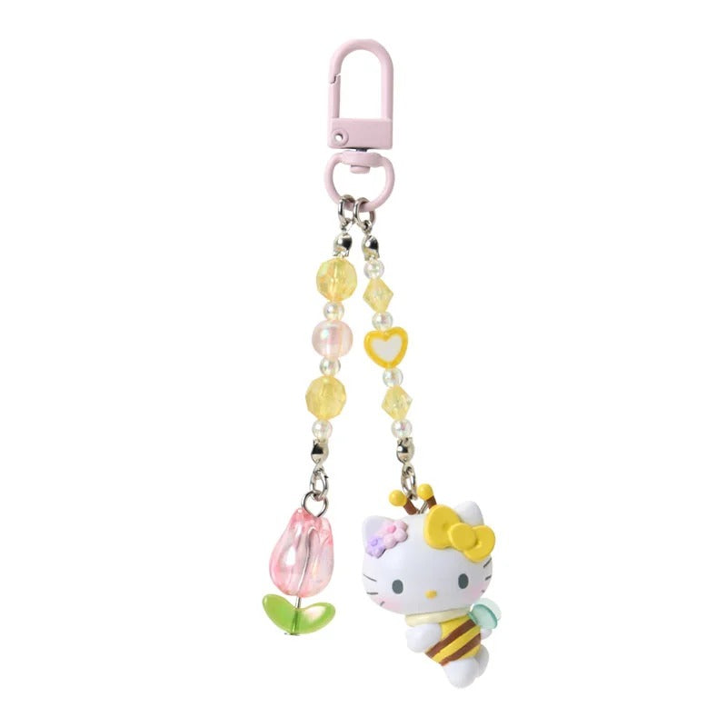 Hello Kitty Beaded Bag Charm (Sweet As Can Bee Series) Accessory Japan Original