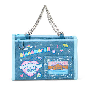 Cinnamoroll Mini Zipper Denim Pouch (Heisei Heart Series) Bags Japan Original
