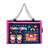 Hello Kitty Mini Zipper Denim Pouch (Heisei Heart Series) Bags Japan Original