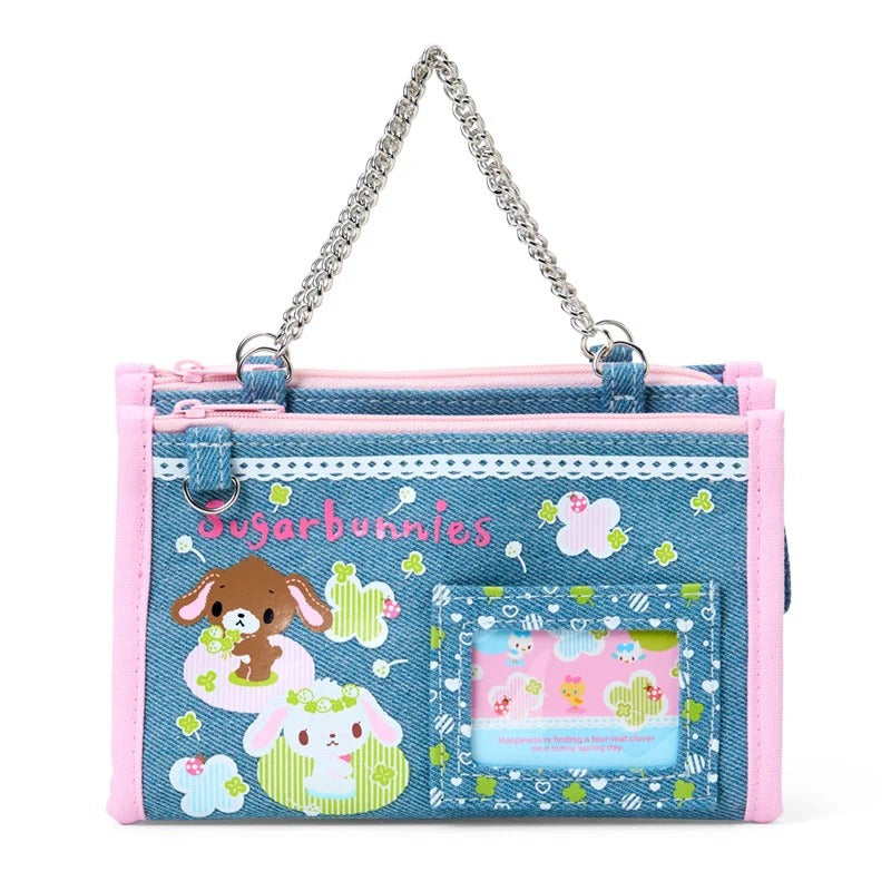 Sugarbunnies Mini Zipper Denim Pouch (Heisei Heart Series) Bags Japan Original