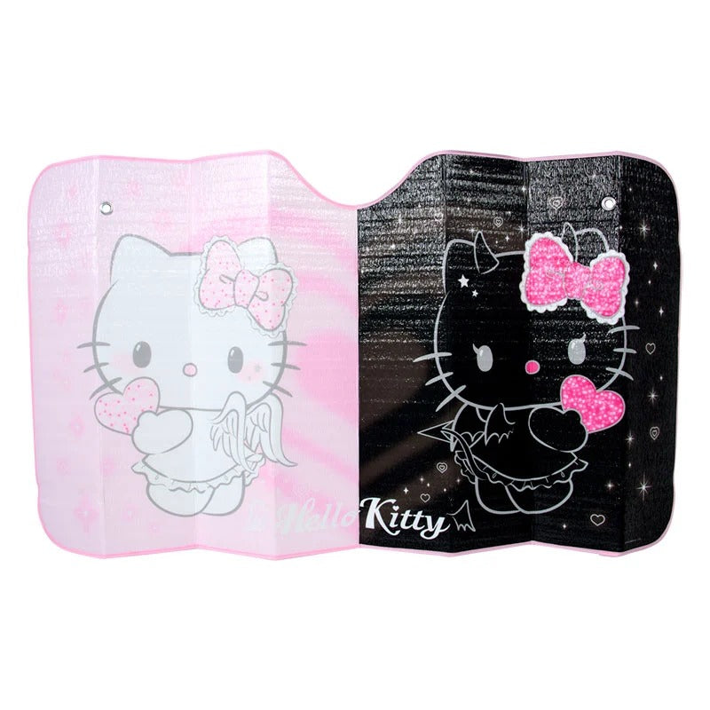 Hello Kitty Car Sun Shade (Naughty and Nice) Travel Japan Original