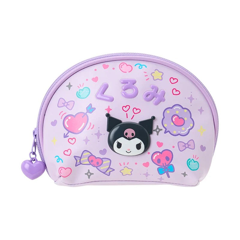 Kuromi Mini Zipper Pouch (Kawaii School Series) Bags Japan Original