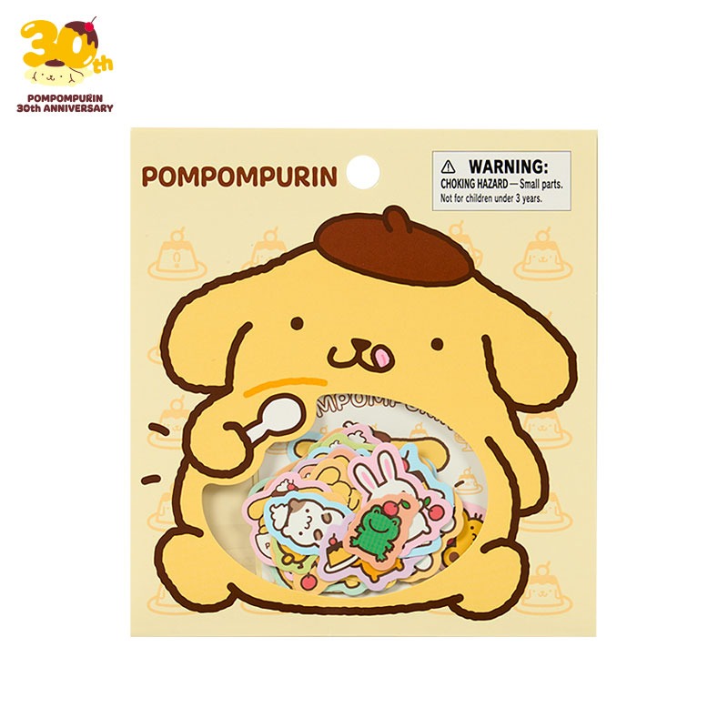 Pompompurin 26-pc Sticker Pack (30th Anniversary Series) Stationery Japan Original