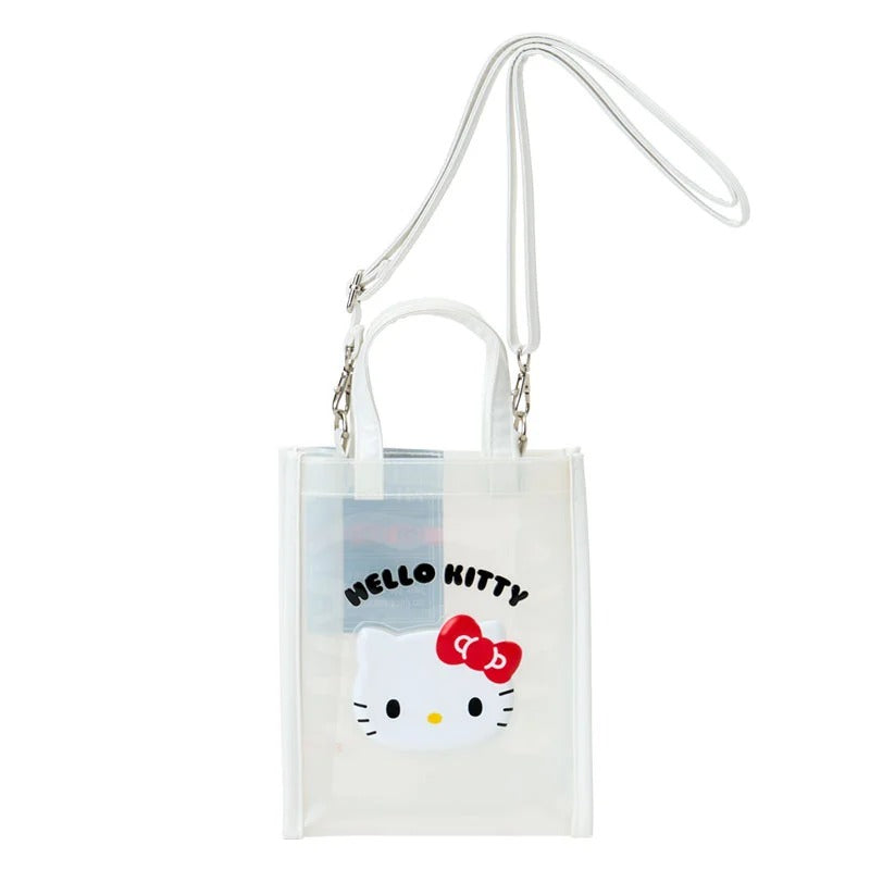 Hello Kitty Clear 2-Way Everyday Mini Tote Bags Japan Original