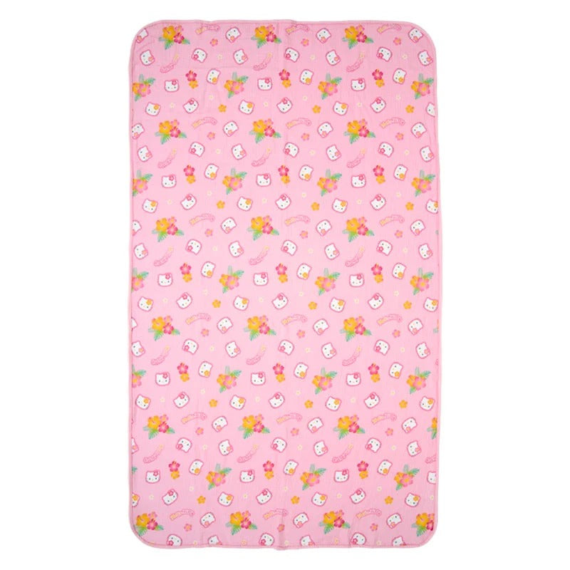 Hello Kitty Hibiscus Kitty Gauze Throw Blanket Home Goods Japan Original