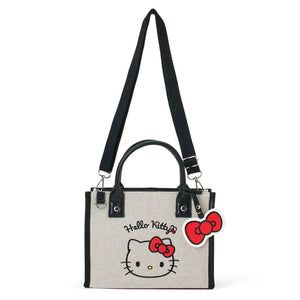 Hello Kitty 2-Way Tote Bag & Charm Bags Japan Original