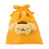 Pompompurin Face Plush Drawstring Travel Pouch Bags Japan Original