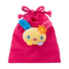 U*SA*HA*NA Face Plush Drawstring Travel Pouch Bags Japan Original