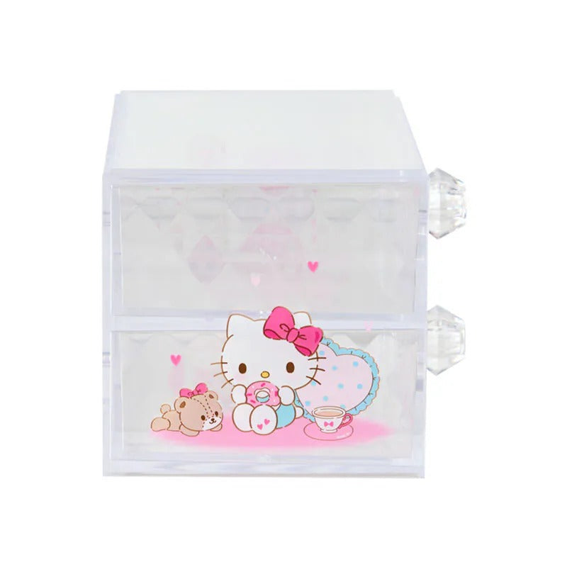 Hello Kitty Mini Storage Chest (Facets Room Series) Home Goods Japan Original