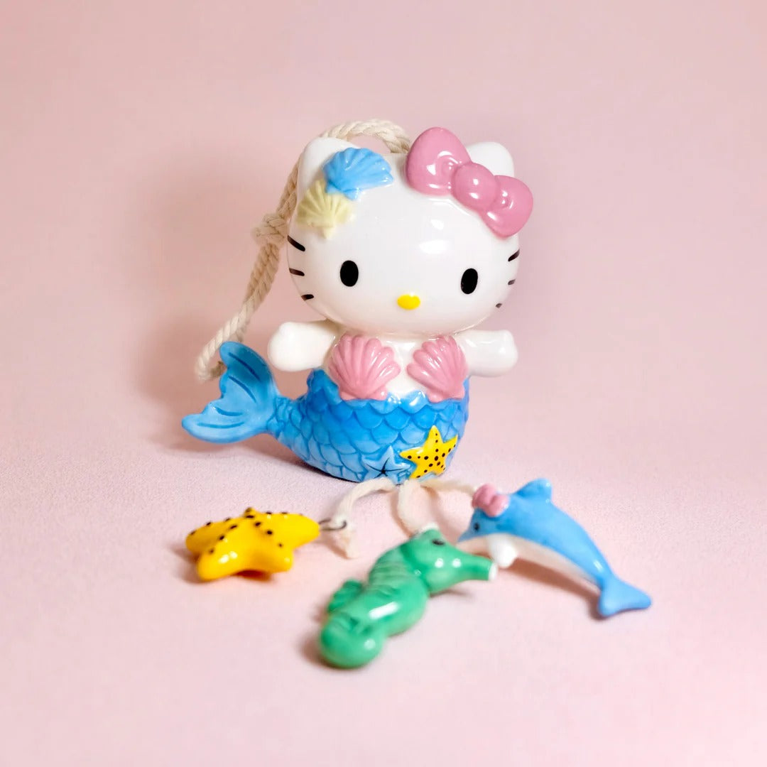 Hello Kitty Mermaid Wind Chime Home Goods Blue Sky Clayworks