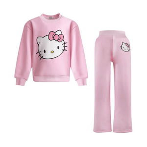 Hello Kitty x Lola + The Boys Adult Super Soft Knit Set (Pink) Apparel Lola and The Boys NYC INC