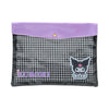Kuromi Gingham Flat Pouch Stationery Japan Original