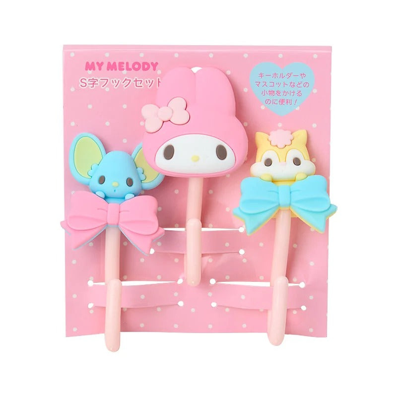 My Melody OSHI Grid System S-Hook (Set of 3) Home Goods Japan Original