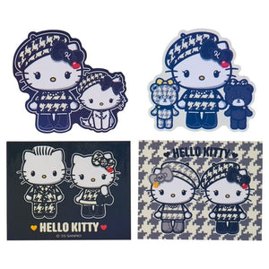 Hello Kitty 24-pc Sticker Pack (Monochrome Birthday Twins Series) Stationery Japan Original