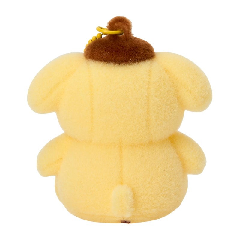 Pompompurin Classic Flocked Keychain Mascot Accessory Japan Original