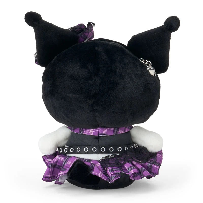 Kuromi Plush Crossbody Bag (Rock ’n’ Check Series) Bags Japan Original