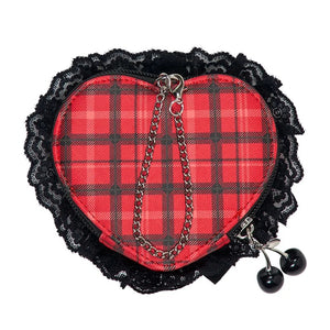 Hello Kitty Mini Pouch Charm (Rock ’n’ Check Series) Bags Japan Original