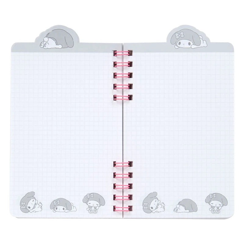My Melody Slim Double Spiral Notebook (Strike A Pose Series) Stationery Japan Original