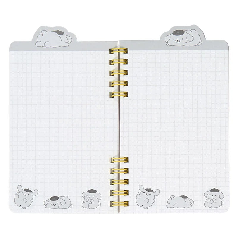 Pompompurin Slim Double Spiral Notebook (Strike A Pose Series) Stationery Japan Original