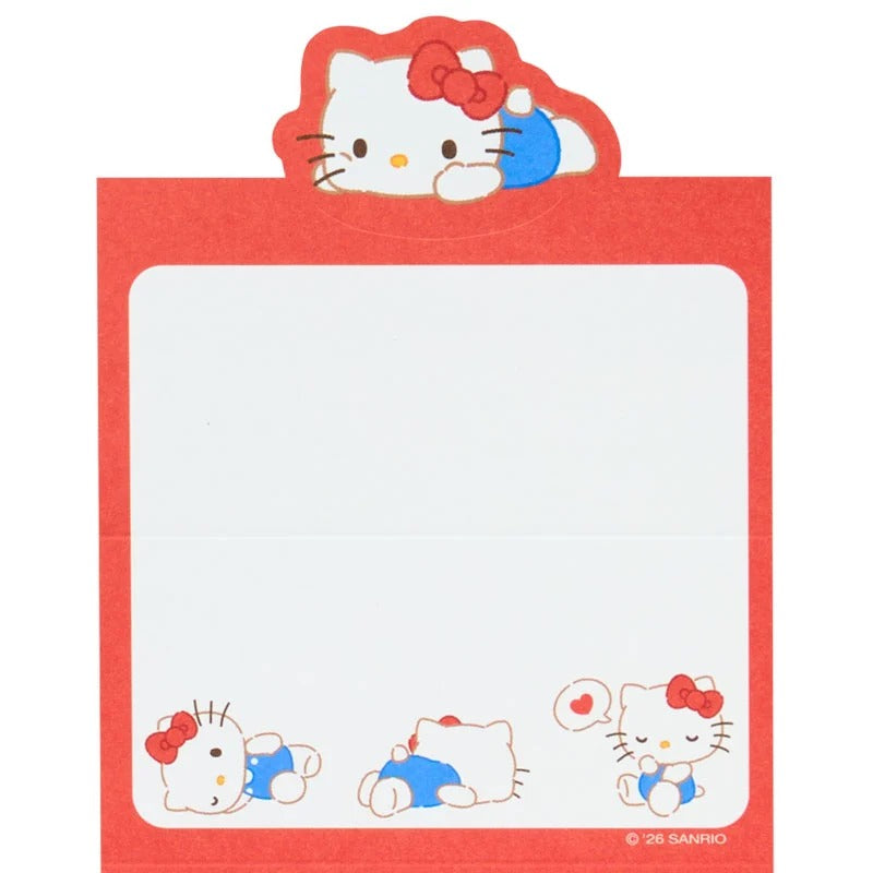 Hello Kitty Mini Notes Memo Pad (Strike A Pose Series) Stationery Japan Original