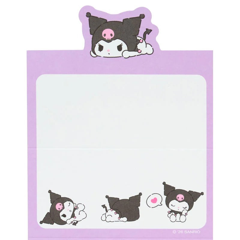 Kuromi Mini Notes Memo Pad (Strike A Pose Series) Stationery Japan Original