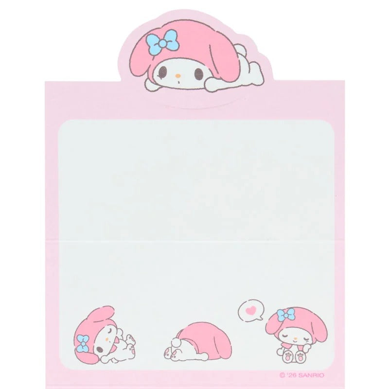 My Melody Mini Notes Memo Pad (Strike A Pose Series) Stationery Japan Original