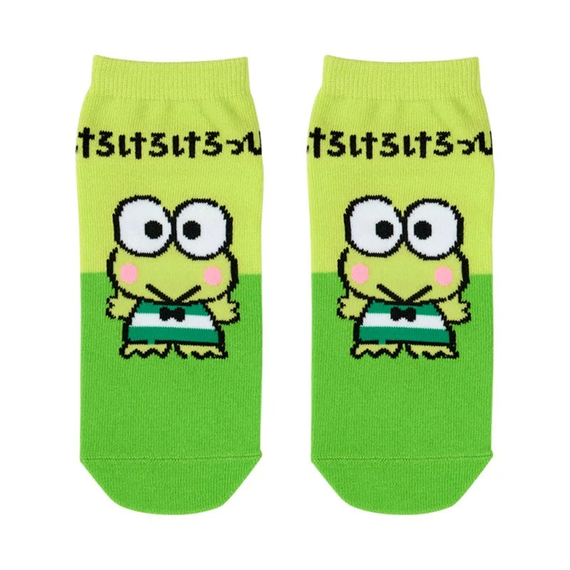 Keroppi Ankle Socks (Hiragana Series) Accessory Japan Original