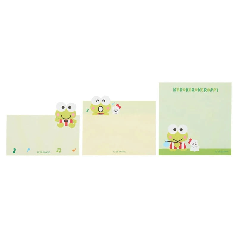 Keroppi 3-Tier Mini Memo Pad (Expressions) Stationery Japan Original