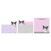 Kuromi 3-Tier Mini Memo Pad (Expressions) Stationery Japan Original