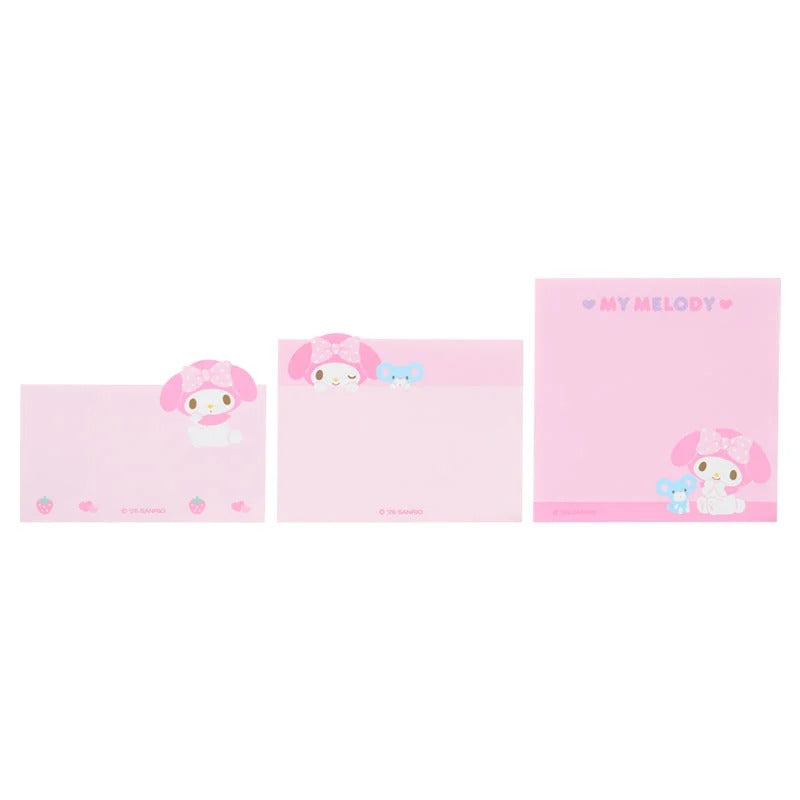 My Melody 3-Tier Mini Memo Pad (Expressions) Stationery Japan Original