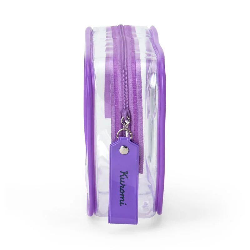 Kuromi Clear Classic Zipper Pouch Bags Japan Original