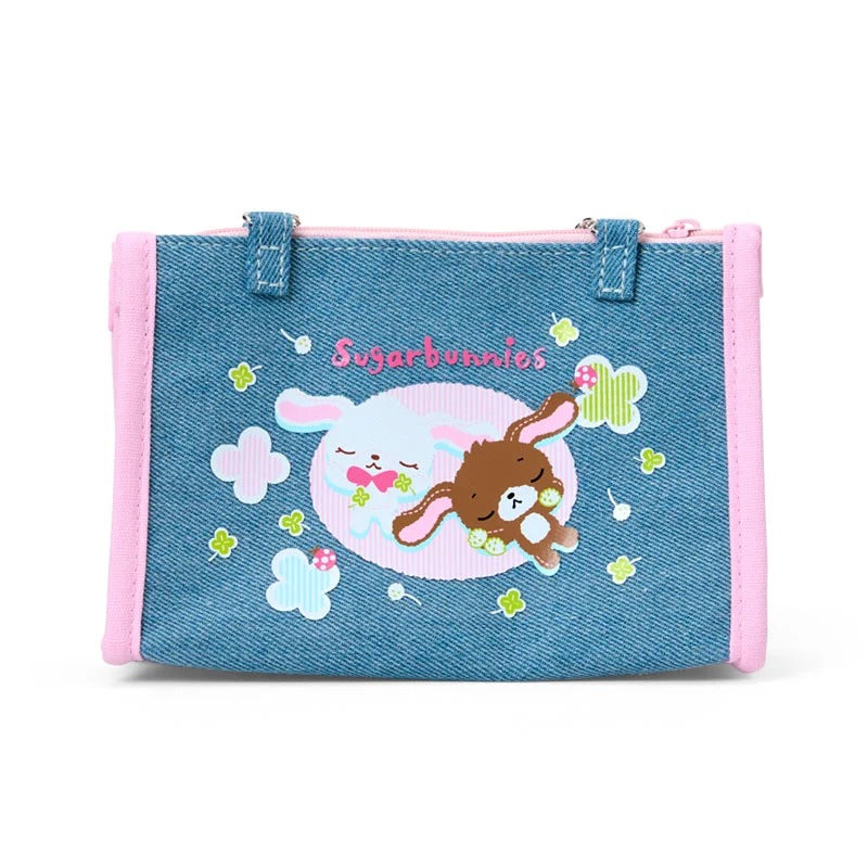 Sugarbunnies Mini Zipper Denim Pouch (Heisei Heart Series) Bags Japan Original