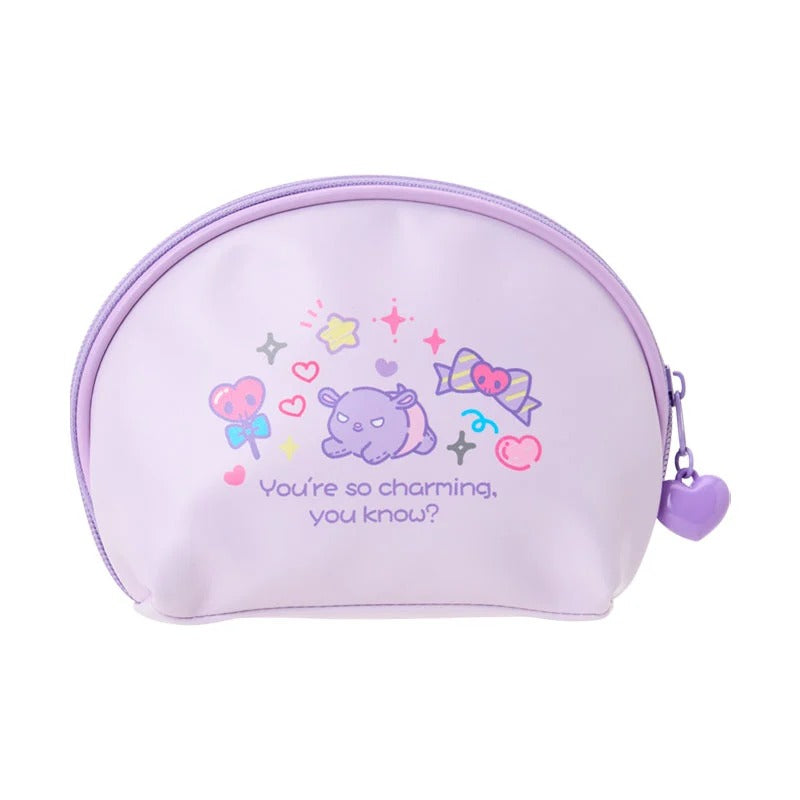 Kuromi Mini Zipper Pouch (Kawaii School Series) Bags Japan Original