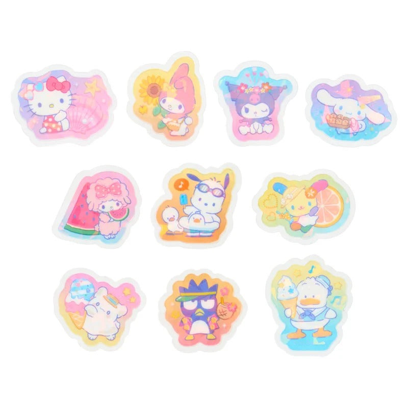 Sanrio Characters 30-Piece Summer Mini Sticker Pack Stationery Japan Original