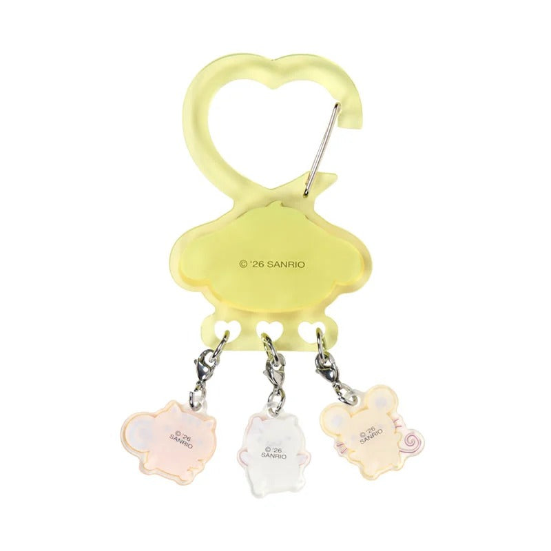 Pompompurin Besties Carabiner Keychain Accessory Japan Original
