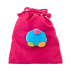 U*SA*HA*NA Face Plush Drawstring Travel Pouch Bags Japan Original