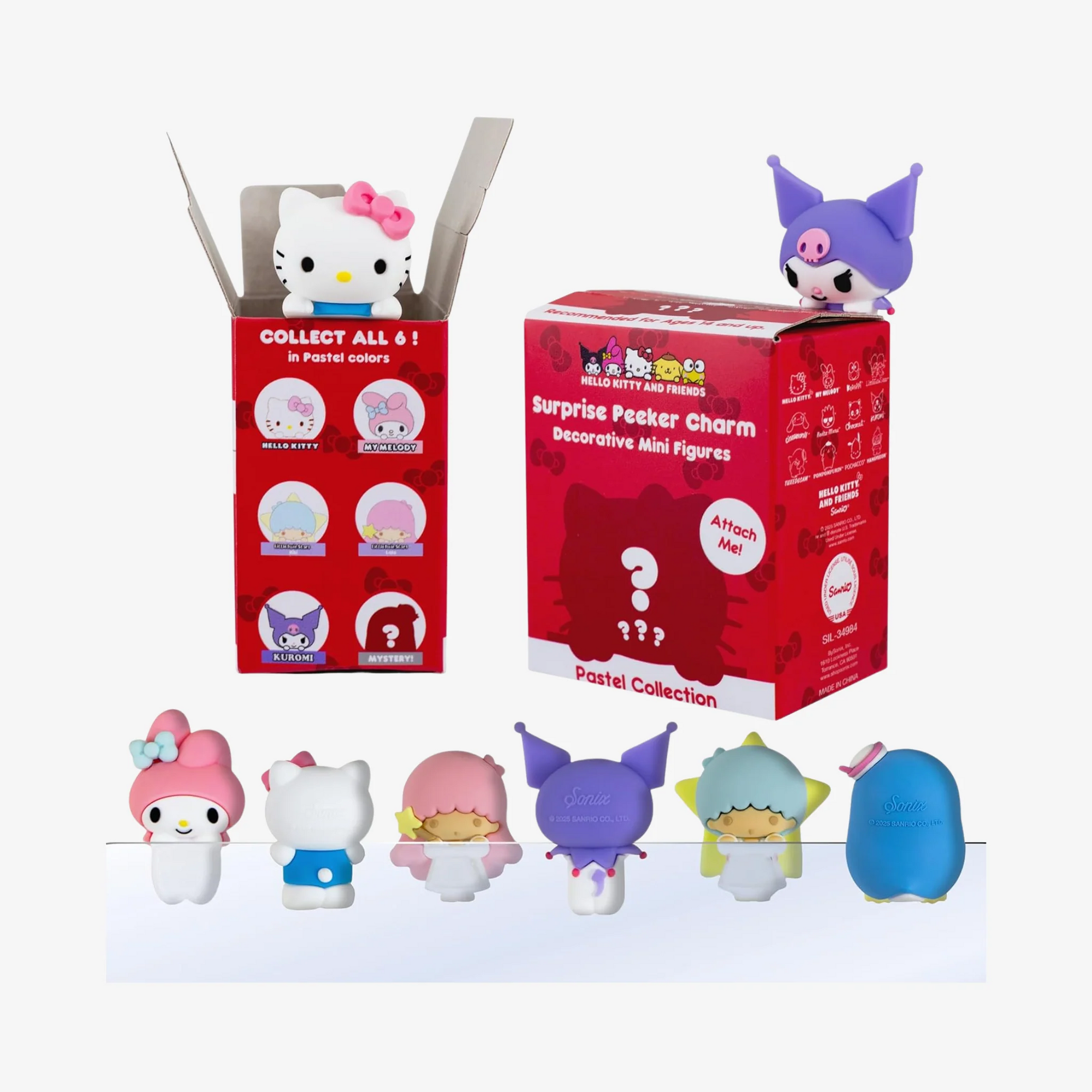 Hello Kitty and Friends x Sonix Blind Box Peeker Charms (Pastel Series) Accessory BySonix Inc.