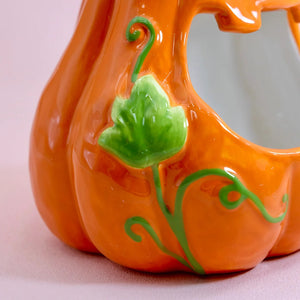 Hello Kitty Big Mouth Pumpkin Ceramic Candy Bowl Home Goods Blue Sky Clayworks