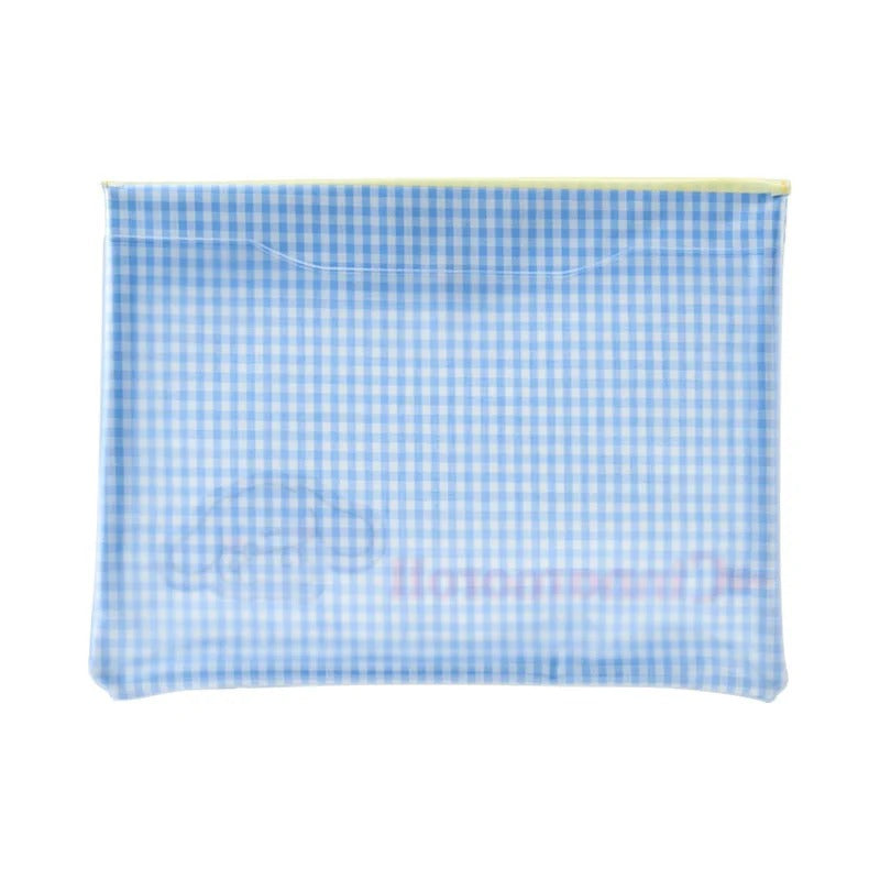 Cinnamoroll Gingham Flat Pouch Stationery Japan Original