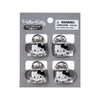Hello Kitty 4-pc Mini Glitter Hair Clip Set (Silver) Accessory Japan Original