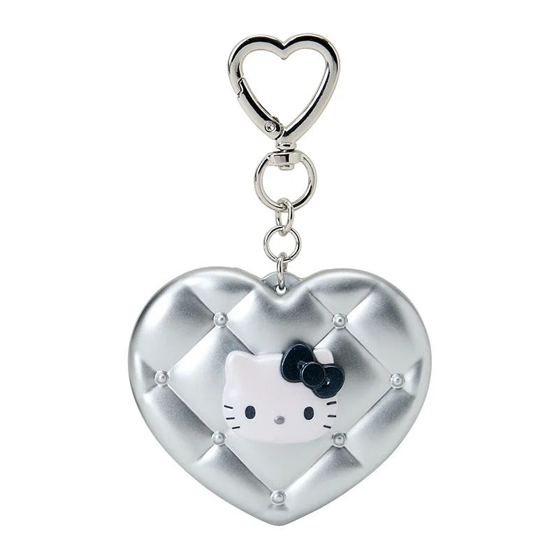 Hello Kitty Quilted Mini Mirror Keychain Accessory Japan Original