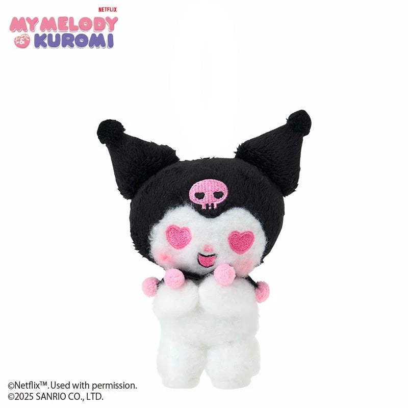 Kuromi Lovestruck Plush Mascot Keychain (My Melody & Kuromi Netflix Series) Accessory Japan Original