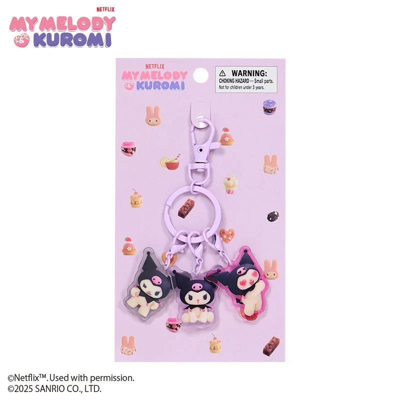Kuromi Acrylic Keychain (My Melody & Kuromi Netflix Series) Accessory Japan Original