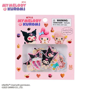 My Melody & Kuromi 26-pc Mini Sticker Pack (My Melody & Kuromi Netflix Series) Stationery Japan Original