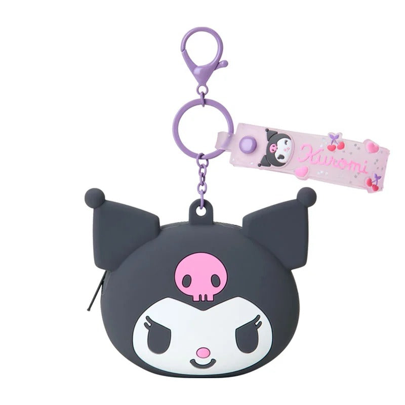 Kuromi Mini Silicone Pouch (My Deco Series) Bags Japan Original