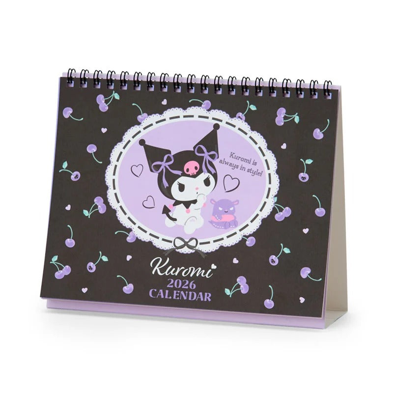 Kuromi 2026 Desk Calendar Stationery Japan Original
